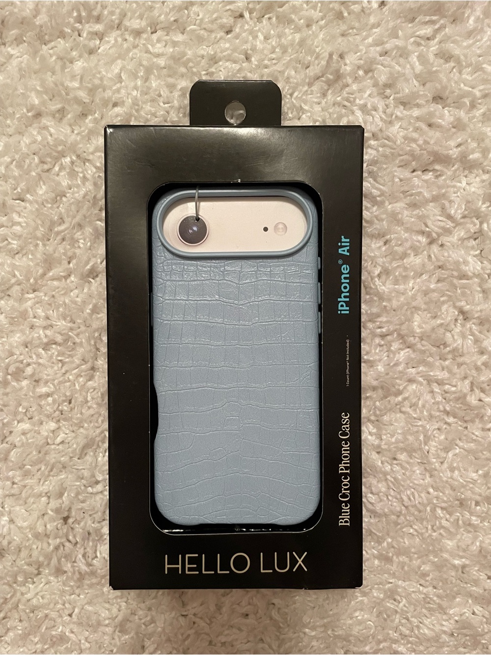 Hello Lux Blue Croc Phone Case for iPhone Air Brand New in Box